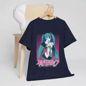 Hatsune Miku T-Shirt Anime Girl Kawaii Project Diva Vocaloid Shirt love gift - Picture 1 of 4