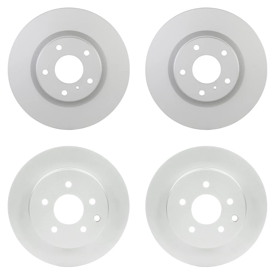 Kit de pastillas de freno de disco rotores delanteros traseros Bosch QuietCast para Nissan 350Z Foto 1 de 1