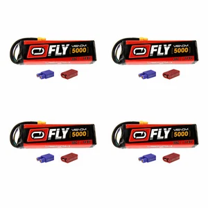 Venom Fly 30C 4S 5000mAh 14.8V LiPo Battery with UNI 2.0 Plug x4 Packs - Picture 1 of 4