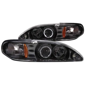 Anzo 121038 Headlight For Ford Mustang 1994-1998 Left and Right Black Housing - Picture 1 of 3