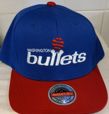 Washington Bullets Mitchell And Ness NBA 2 Tone Snapback Blue/red - Image 1 of 4