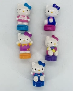 Vintage 90s Sanrio Japan Flying Colors Hello Kitty Lot Of 5 Figure Stamp Set - Picture 1 of 4