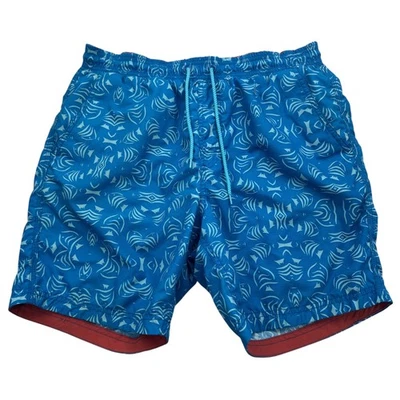 Reyn Spooner Swim Trunks Mens Medium Fish Print Board Shorts Lined Drawstring - Image 1 of 4