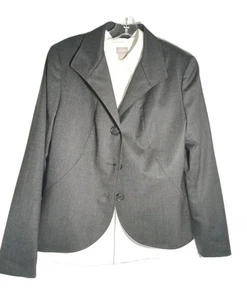 NEU Lafayette 148 New York Wolle 3 Knopf Blazer schwarz Shirt Neu mit Etikett Saachi Schal - Bild 1 von 15