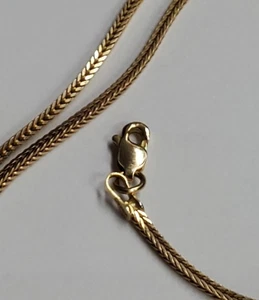 14k Yellow Gold Solid Chain 18" Necklace 6.0g - Picture 1 of 8