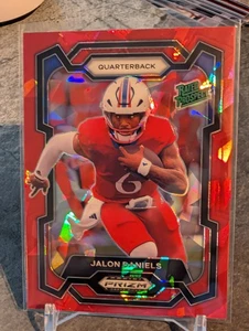 Jalon Daniels 2024 Panini Prizm Draft Picks Red Cracked Ice Rated Pospect Kansas - Bild 1 von 2