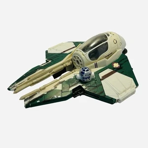 Star Wars Jedi Starfighter Green Action figure Toy Vehicle 2005 - Picture 1 of 4