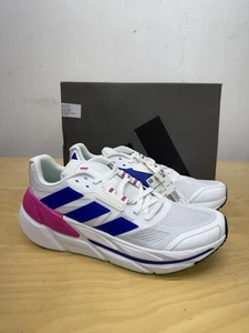 Adidas ADISTAR CS Men Sz 13 HQ6199 Run Footwear White/Lucid Blue/Lucid Fuchsia - Picture 1 of 8