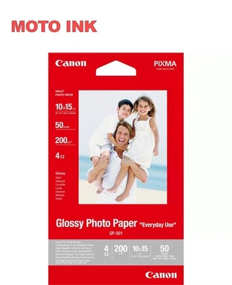 Canon GP-501 Glossy Photo Paper 4x6 - 50 Sheets for PIXMA MX375 - Image 1 of 4
