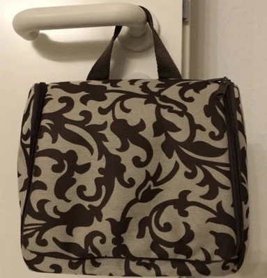 Reisenthel Damen-Kosmetik-Tasche in Beige-Braun—Blumenmuster 23x8x19 cm - Bild 1 von 4