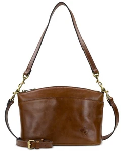 Patricia Nash Arlee Small Crossbody Bag Cognac Gold - Picture 1 of 4