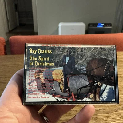 Ray Charles - The Spirit Of Christmas (Cassette, 1985, Columbia Records, CBS) - Image 1 of 4