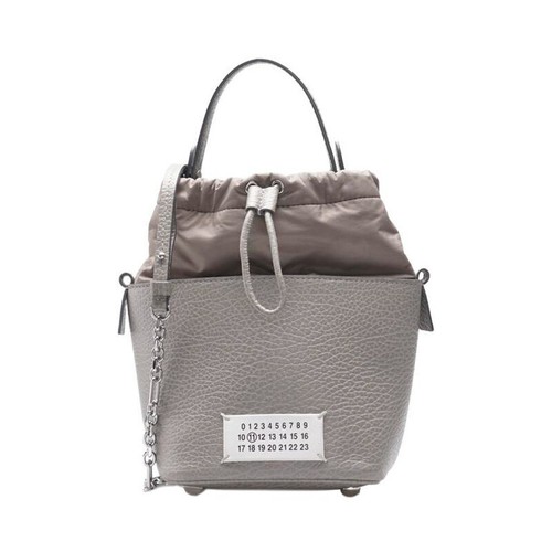 Borsa a secchiello piccola catena 5AC grigia Maison Margiela