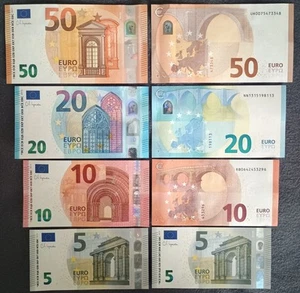 Euro - 50, 20, 10, 5 banknotes set, UNC - Picture 1 of 5