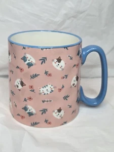 Gebrauchte KATZEN rosa & blau von 10 Erdbeere Straße Grübchen Tasse Katzenmotiv - Bild 1 von 8