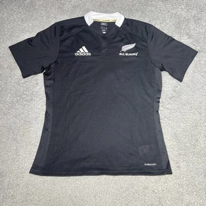 ADIDAS HERREN RUGBY UNION NEUSEELAND 2011/2012 HOME ALL BLACKS SHIRT TRIKOT GRÖSSE M - Bild 1 von 11