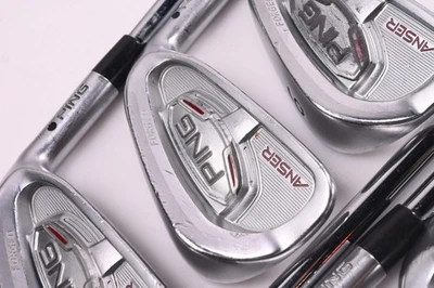 Ping Anser Forged 2011 Irons / 4-PW / Black Dot / Stiff Flex Ping AWT Shafts - Image 1 of 4