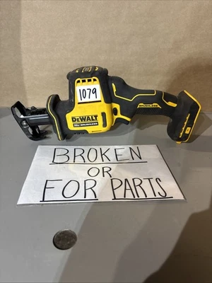 BROKEN DEWALT DCS369 Cordless Brushless Compact Reciprocating Saw #1079 - Image 1 of 4