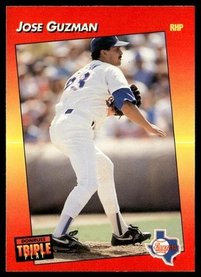 1992 Triple Play Jose Guzman Texas Rangers #215 - Image 1 of 2