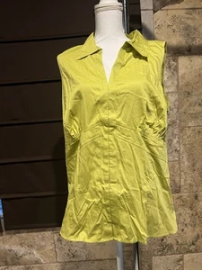 NWT Lane Bryant Green Cotton Blend Blouse Size 18/20 - Picture 1 of 10