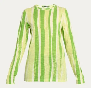 WOW! New Tags Proenza Schouler "Painted Stripe" t shirt XS $395 100% Cotton - Picture 1 of 2