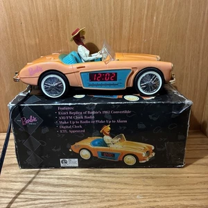 Barbie Auto Radiowecker Wecker 1996 Replica 1962 Austin Healey getestet mit Box (6C) - Bild 1 von 9