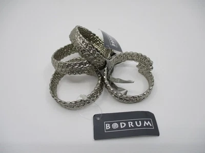 КОЛЬЦА ДЛЯ САЛФЕТОК BODRUM HELLENIC WRAP НИКЕЛЬ - НАБОР ИЗ 4 - 27B - Изображение 1 из 2