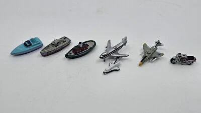 Vintage Micro Machines Collection Boats Planes Motorcycle  - Image 1 of 4