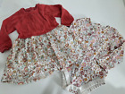 bundle TU Dress baby girl body long sleeve floral knit patterned 9-12M