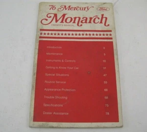 Mercury Monarch 1976 Owners Manual Set Book OEM Handbook Factory 76 - Picture 1 of 3