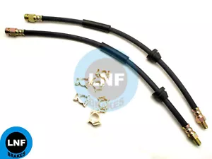Alfa Romeo 164 2.0 V6 Turbo 3.0 24V BRAKE HOSE REAR x2 1987-1998 w/ brackets - Picture 1 of 3