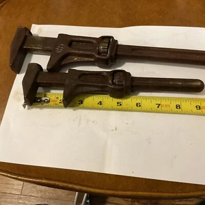 2 Vintage IH Monkey Schraubenschlüssel. #5 E - 12" & 1 E - 9 Zoll - Bild 1 von 10
