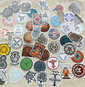 Rune Viking Pirates Style Stickers Mysterious Totem Symbol 25pcs for Phone bike - Picture 1 of 8