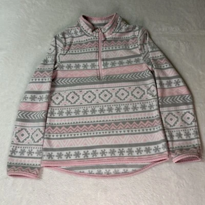 Suéter Athletic Works Niños Niñas Pequeño Blanco Cuarto Cremallera Manga Larga Pullover Foto 1 de 4