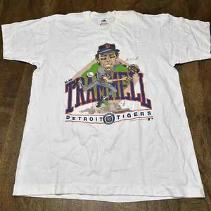 80s Detroit Tigers Alen Trammell Caricature T Shirt retro style Unisex HN1614 - Picture 1 of 2