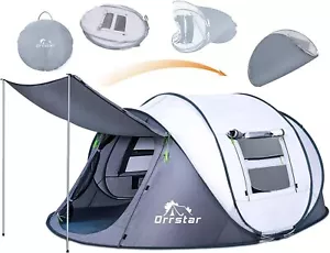 Person Waterproof Pop Up Tent Easy Up Setup Camping Tent 4 People - Picture 1 of 5