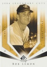2004 SP Legendary Cuts #12 Bob Lemon Cleveland Indians HOF