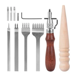 Leather Groover, Prong Punch, Leather Edges Polisher for Hand Sewing - Bild 1 von 8