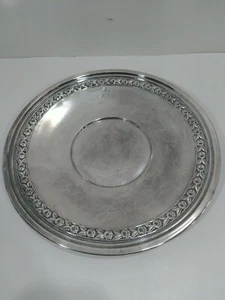 Reed & Barton Silverplate 10.5" Round Plate Serving Tray 1204... - Picture 1 of 4