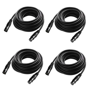 25 Ft Flexible DMX Cable, Gold-Plated 3 Pin Signal XLR Male to Female DMX Cable - Picture 1 of 7