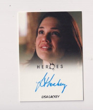 LISA LACKEY AUTOGRAPH 2010 HEROES "JANICE PARKMAN" AUTO RITTENHOUSE ARCHIVES