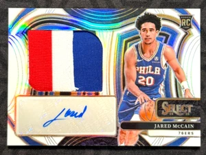 2024-25 Select, Jared McCain, parche RC blanco automático, RPA, /49 ¡¡GUAU!! PARCHE RWB - Imagen 1 de 2