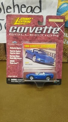 CHEVY CORVETTE COLECCIÓN JOHNNY LIGHTNING 1/64 1998 NUEVO EN CAJA AZUL BLANCO Foto 1 de 4
