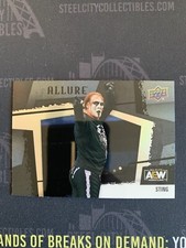 2022 Upper Deck AEW Allure Sting BLACK RAINBOW HORIZONTAL VARIATION SP No. 120