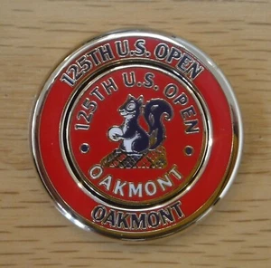 NEW Official Oakmont Country Club 2025-US Open Dual Metal Golf Ball Marker RED - Picture 1 of 6