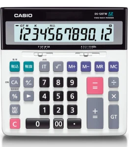 Casio DS-120TW 12 digits Calculator Desk Type solar & battery NEW from Japan - Picture 1 of 2