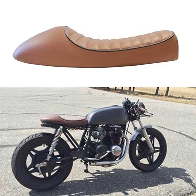 Motorcycle Cafe Racer Seat Vintage Hump Saddle For Honda CB650 CB450 CB400 CB360 - Image 1 of 4
