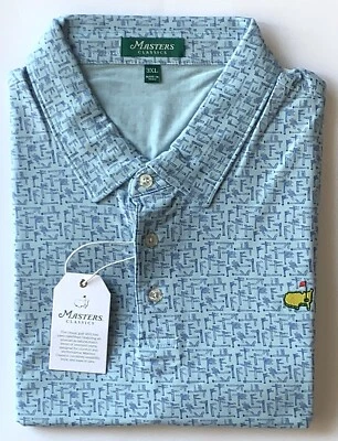 Camisa polo de golfe Masters 2XL nova placa design azul 2025 pga - Imagem 1 de 4