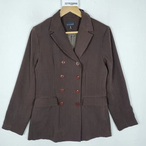 Witchery Womens Blazers Jacket 10(AU) or Small Brown Double Breasted Long Sleeve - Picture 1 of 11