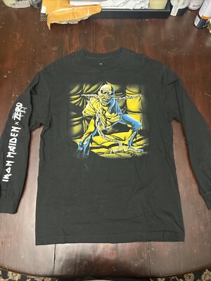 Iron Maiden Piece of Mind Black Long Sleeve S...